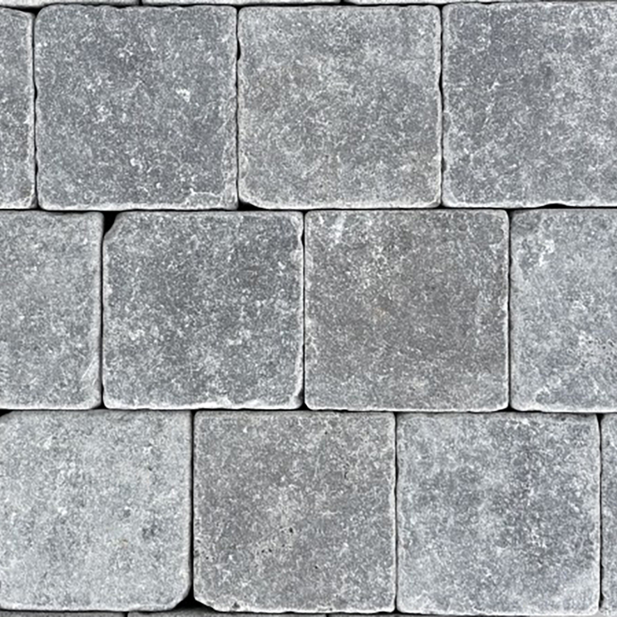 Sinai Pearl Grey Honed Tumbled Limestone Square Setts
