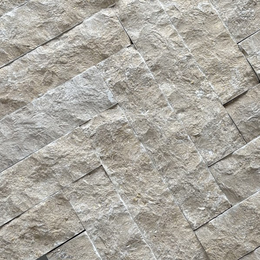 Split-Face Sawn Limestone Cladding